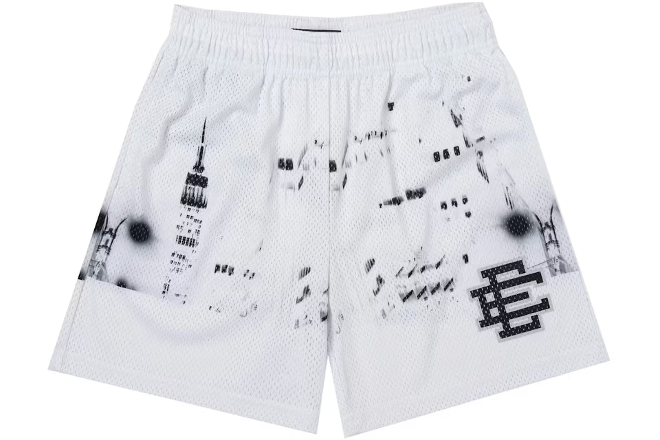 ERIC EMANUEL SHORTS NYC SKYLINE WHITE