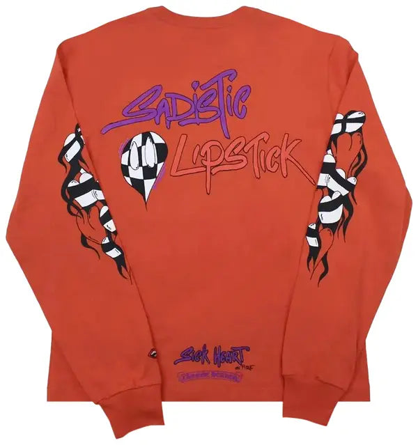Chrome Hearts Matty Boy SPARK Sadistic Lipstick Long-Sleeve 'Red'