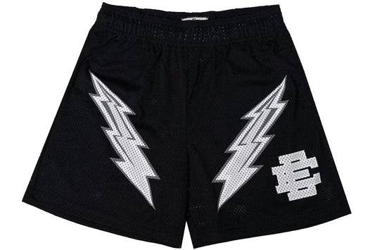 ERIC EMANUEL SHORTS BLACK/ WHITE BOLTS