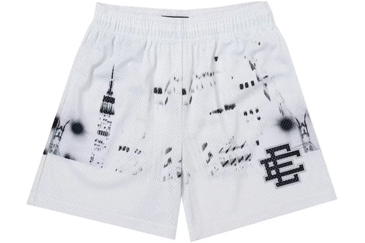 ERIC EMANUEL SHORTS NYC SKYLINE WHITE