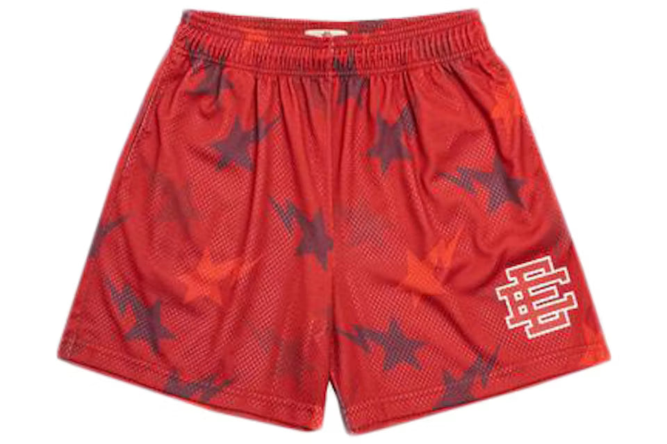 ERIC EMANUEL SHORTS EE X BAPE RED
