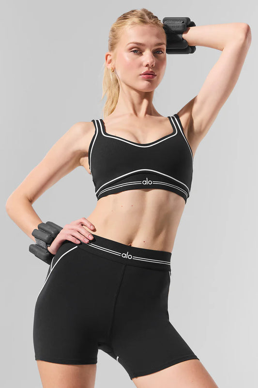 Alo Airbrush Black Shorts