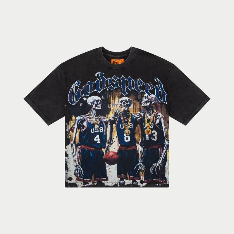 Godspeed Dream Team T-shirt (Grey Wash)