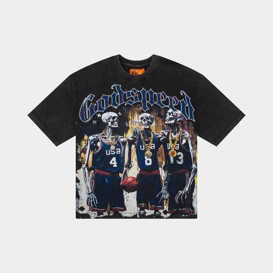 Godspeed Dream Team T-shirt (Grey Wash)