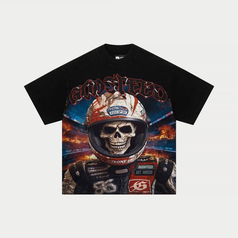 Godspeed Racer Goldie T-shirt (Black Wash)