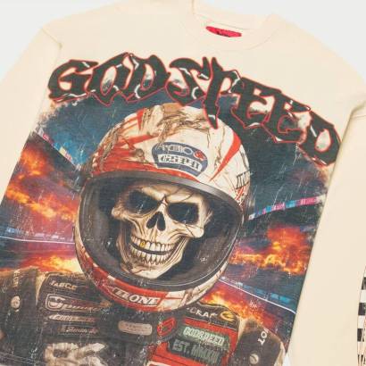 Godspeed Racer Goldie LS T-Shirt (Bone) 1