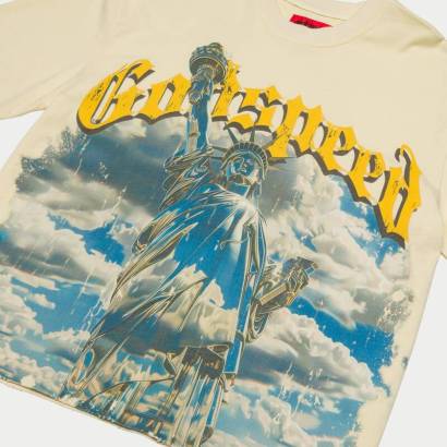Godspeed Chrome Liberty🗽T-Shirt (Bone)